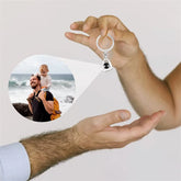 Personalisierte Foto projektion Schlüsselanhänger